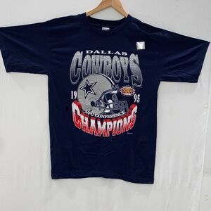 True Fan Dallas Cowboys NFC Conference Champions 1995 New Size Large Vintage